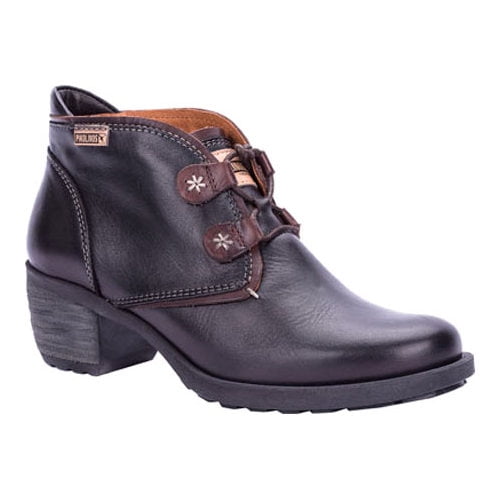 Pikolinos Le Mans 838-8657 Black Womens Leather Ankle Boots 